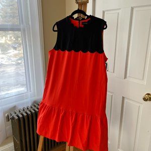 Victoria Beckham x Target Women's Orange Drop Waist Dress
